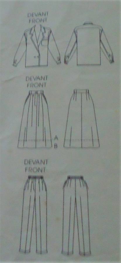 VOGUE PATTERNS - 1542  AMERICAN DESIGNER ANNE KLEIN SIZE  12 -  COMPLETE