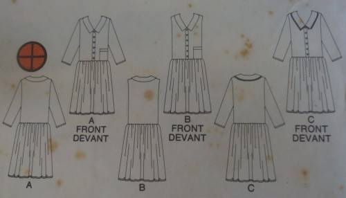 BUTTERICK PATTERN 4813 COLLARED HIPSTER DRESS SIZE 6 + 8 + 10 COMPLETE-UNCUT-F/FOLDED