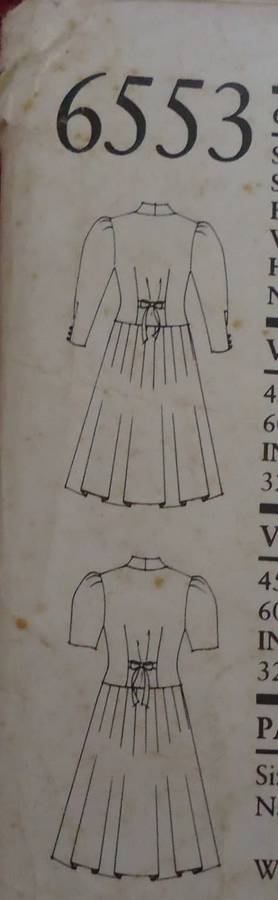 NEW LOOK PATTERNS 6553 -PLEATED DRESS/TOP & SKIRT SEVEN SIZES IN ONE 8 - 20 - COMPLETE-UNCUT-F/FOLDE