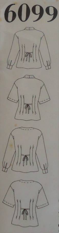 NEW LOOK PATTERNS 6099 SET OF BLOUSES SIZES 8 - 18 COMPLETE