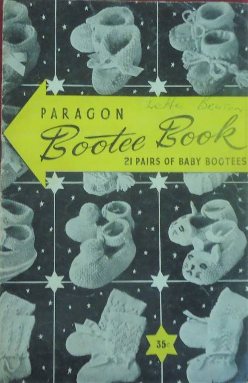 PARAGON BOOTEE BOOK - 21 PAIRS OF BABY BOOTEES - 16 A5 PAGES