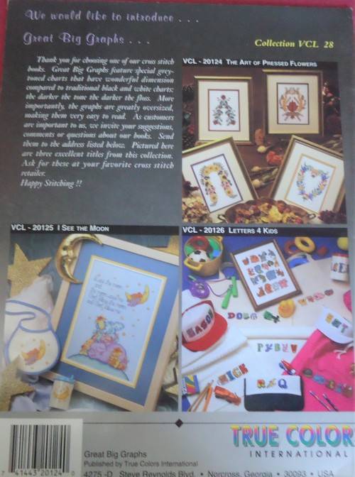 THE ART OF PRESSED FLOWERS - CROSS STITCH PATTERN BY GREAT BIG GRAPHICS