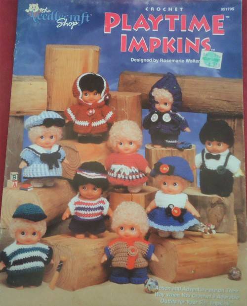 THE NEEEDLECRAFT SHOP #951705 "CROCHET PLAYTIME IMPKINS" 12 PAGE LEAFLET