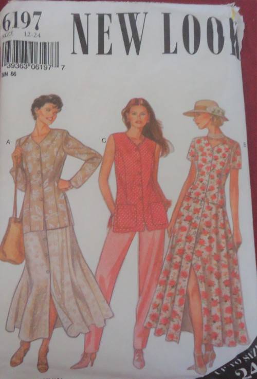 NEW LOOK PATTERNS 6197-SKIRT SIZE 12 - 24- SEE LISTING