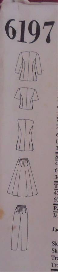 NEW LOOK PATTERNS 6197-SKIRT SIZE 12 - 24- SEE LISTING