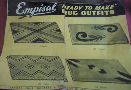 VINTAGE EMPISAL HOME RUG MAKER IN ORIGINAL BOX WITH BROCHURE & INVOICE
