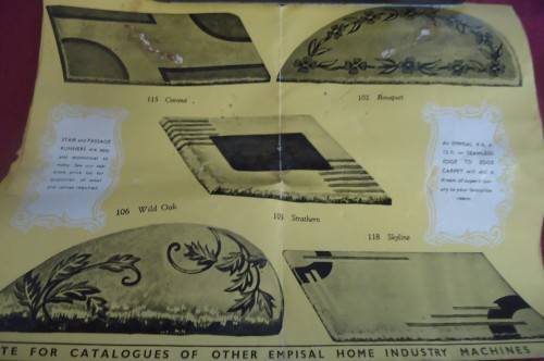 VINTAGE EMPISAL HOME RUG MAKER IN ORIGINAL BOX WITH BROCHURE & INVOICE