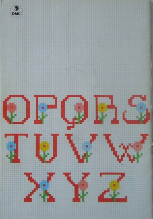 DMC LIBRARY - CROSS STITCH EMBROIDERY - ALPHABETS - 32 PAGE A4 BOOKLET