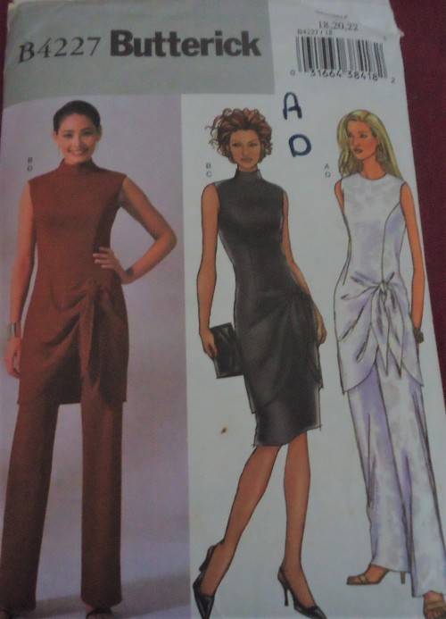 BUTTERICK PATTERN B4227  STUNNING TOP-SKIRT-PANTS SIZE 18-20-22 COMPLETE