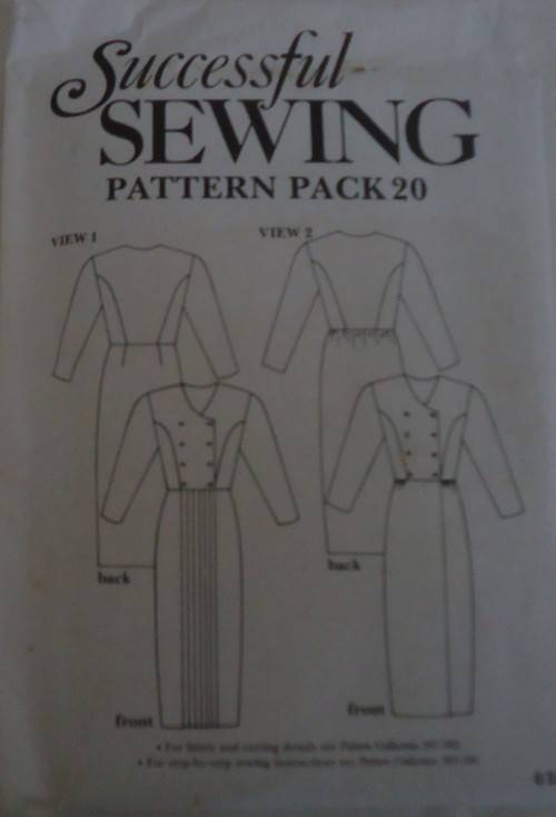 SUCCESSFUL SEWING  PATTERN PACK 20  - DOUBLE BREASTED DRESSES - 8 - 18 COMPLETE & UNCUT