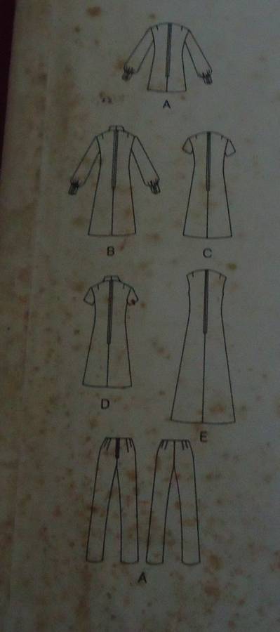 VOGUE 2506 DRESS OR TUNIC + PANTS SIZE 16 NUST 38"  COMPLETE