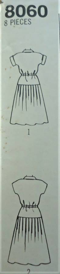 SIMPLICITY 8060 FLARED DRESS SIZE12 COMPLETE
