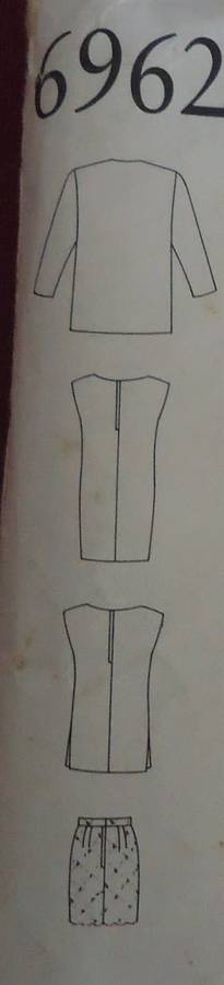 NEW LOOK PATTERNS 6962  SHEATH DRESS/TOP-JACKET-SKIRT SIZES 8 - 18 COMPLETE