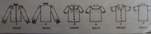 McCALLS 7623 SET OF BLOUSES SIZE 14 BUST 36" SEE LISTING