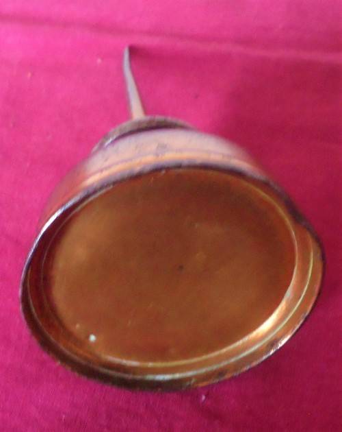 PERFECT - LARGE COPPER COLOUR SINGER OIL CAN