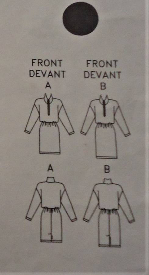 BUTTERICK PATTERN 6311 HIGH COLLAR DRESS SIZE 6-8-10 COMPLETE