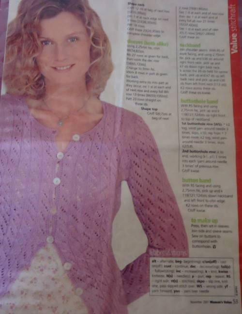 LIGHT & LACY - WOMAN'S VALUE NOVEMBER 2001