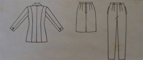 McCALLS 9187 UNLINED JACKET-SKIRT-PANTS SIZE 8-10-12 COMPLETE-UNCUT-F/FOLDED