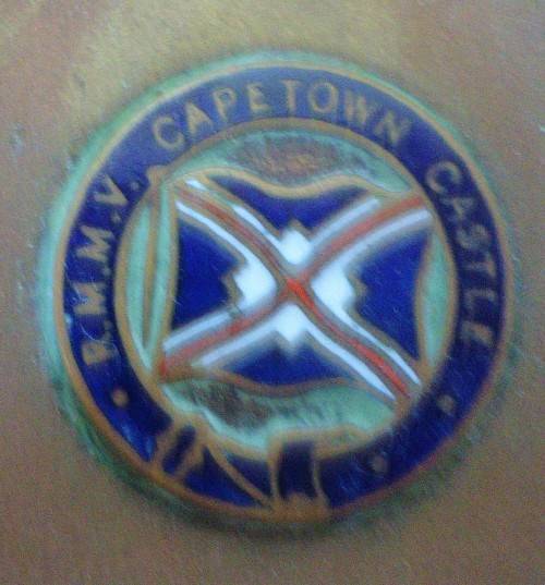 V/VINTAGE BLOEMFONTEIN CASTLE DOLL SAILOR & FORMAL EVENING WEAR-CAPE TOWN CASTLE BRASS ASHTRAY