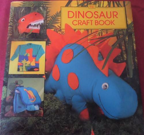 DINOSAUR CRAFT BOOK - WITH PATTERNS - 116 PAGES HARD COVER WITH DUST JACKET