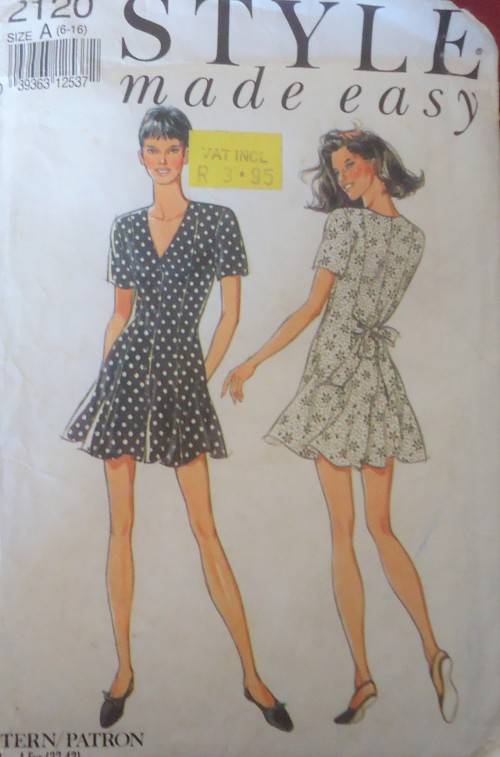 STYLE 2120 CULOTTE DRESS SIZE A=6 - 16 COMPLETE