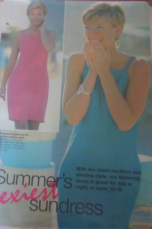 ESSENTIAL PATTERNS E109 `SUMMER`S SEXIEST SUNDRESS` SIZES 10 - 18