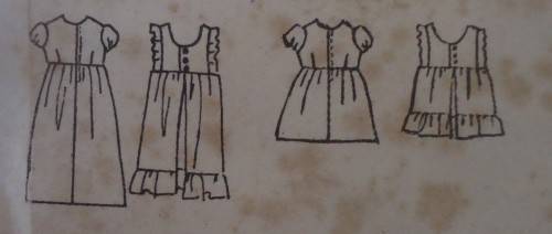 VINTAGE MAUDELLA 5865-  GIRLS DRESS & PINAFORE SIZES 5/6-7/8-9/10-11/12 YEARS  COMPLETE-UNCUT-F/FOLD