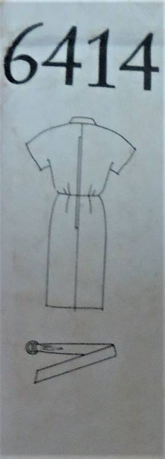 NEW LOOK PATTERNS 6414 MOCK FRONT WRAP DRESS & BELT SIZE 8-18 COMPLETE