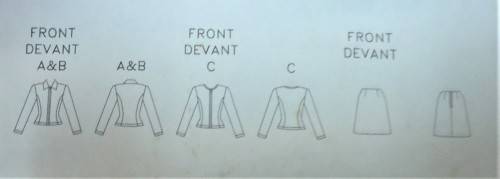 BUTTRICK PATTERNS 3222  ZIP TOP AND SKIRT 14-16-18 COMPLETE