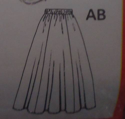 BURDA 5735 TOP-SKIRT SIZE 10-12-14-16-18 COMPLETE