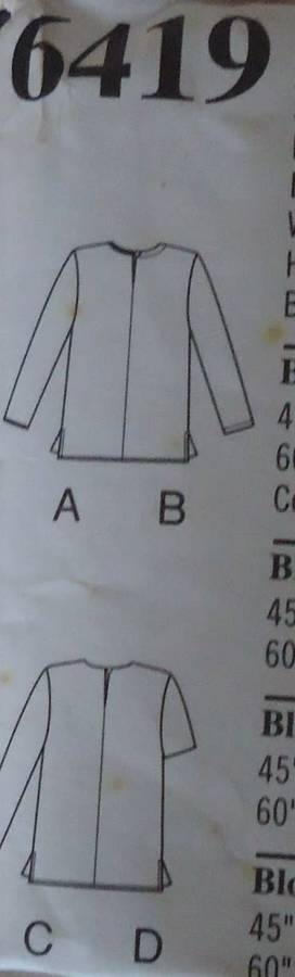 NEW LOOK PATTERNS 6419 SET OF BLOUSES SIZE 10 - 22 COMPLETE