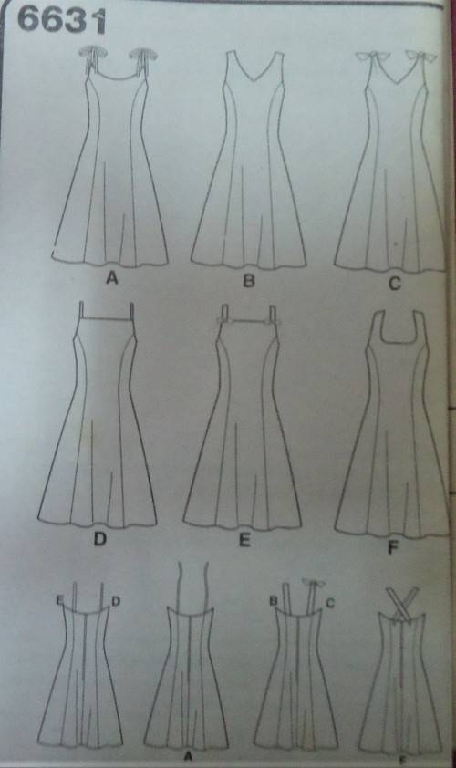NEW LOOK PATTERNS 6631 SHOESTRING TIE SUN DRESSES SIZE 6 - 16 COMPLETE-UNCUT- F/FOLDED-NO COVER
