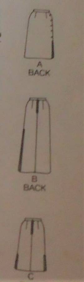 BUTTERICK PATTERNS 6377 SET OF SKIRTS SIZE 16 COMPLETE