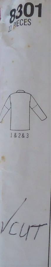SIMPLICITY 8301 4 HOUR JACKET SIZE WW = 18 - 24 COMPLETE