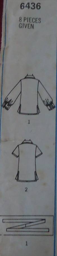 SIMPLICITY 6436 PULLOVER SHIRT SIZE 14 BUST 92 CM -SEE LISTING