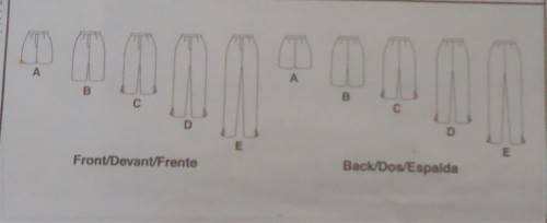 McCalls M4839 PANTS IN 5 LENGTHS SIZE BB=8-10-12-14 COMPLETE