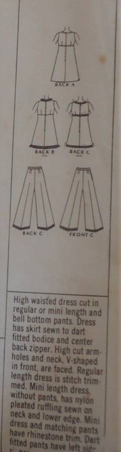 McCalls 2143 DRESS & PANTS SIZE 14 BUST 36"- COMPLETE-ZIPLOC BAG