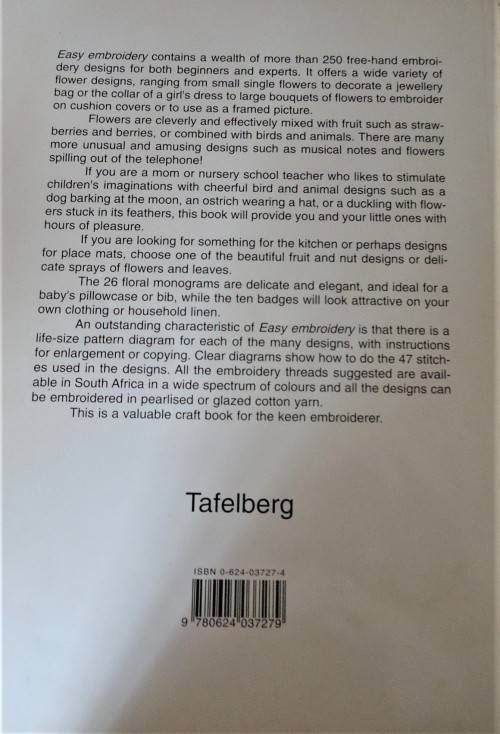 EASY EMBROIDERY-108 PAGE SOFT COVER