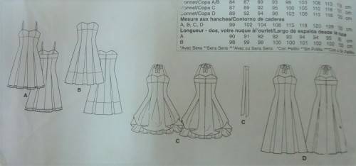 McCalls M6956 DRESSES-CLOSE FITTING-SELF LINED BRA  SIZE EE14-16-18-20-22 COMPLETE-UNCUT-F/FOLDED