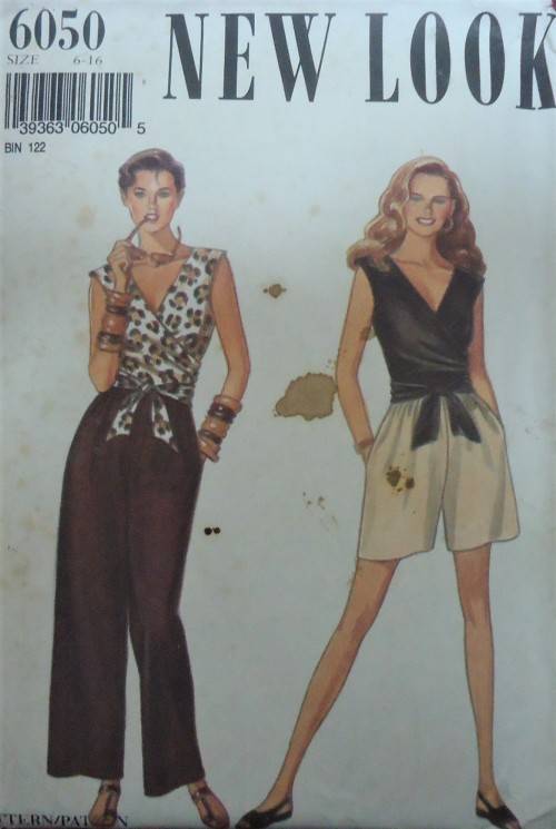 NEW LOOK PATTERNS 6050 TOP-PANTS-SHORTS  SIZES 6-16 COMPLETE-UNCUT-F/FOLDED