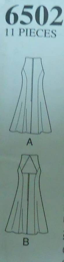 NEW LOOK PATTERN 6502 PANELLED DRESS WITH BACK FEATURE SIZE 8-18 COMPLETE-UNCUT-F/FOLDED