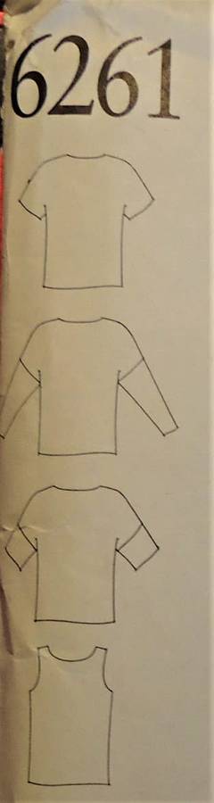 NEW LOOK PATTERNS 6261 SET OF TOPS SIZES 8-18 COMPLETE