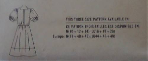 SIMPLICITY 6400 DRESS WITH ELASTIC WAISTLINE SIZEU=16-18-20 SEE LISTING