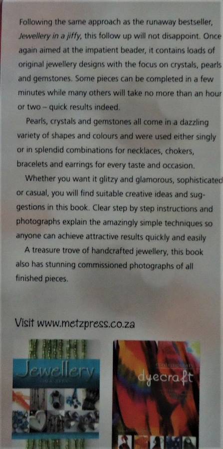 MORE JELLERY-IN A JIFFY-FRANSIE SNYMAN-164 PAGE SOFT COVER