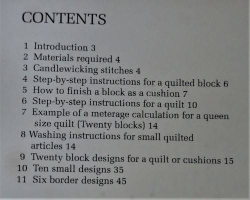 NEW PATTERNS TO CANDLEWICK & THE QUILT-DI VAN NIEKERK- 52 PAGE SOFT COVER