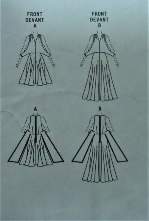 BUTTERICK B4919  wOw RETRO BUTTERICK '52 FLARED FITTED DRESS  SIZE AA=6-8-10-12 COMPLETE