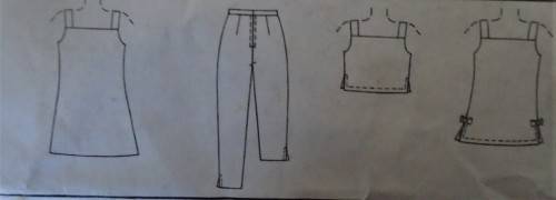 McCALL'S 2155 TEEN DRESS-TUNIC-TOP& PANTS SIZE CS=12-14-16 YRS COMPLETE CUT TO SIZE 16 YEARS