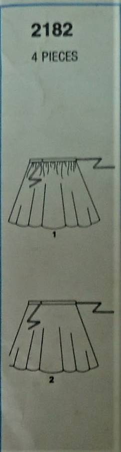 VINTAGE STYLE 2182 WRAP SKIRT SIZE 10/12 WAIST 64 CM COMPLETE