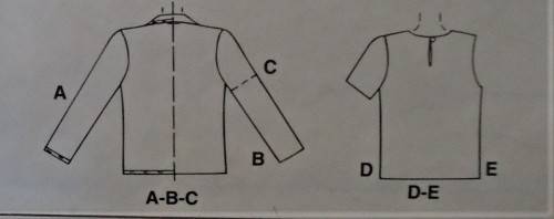 McCALLS 8828 SET OF SHIRT & TOPS SIZE D12-14-16 COMPLETE