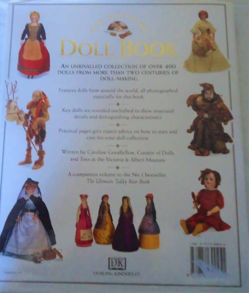 THE ULTIMATE DOLL BOOK - CAROLINE GOODFELLOW -  164 PAGE HARD COVER WITH DUST JACKET